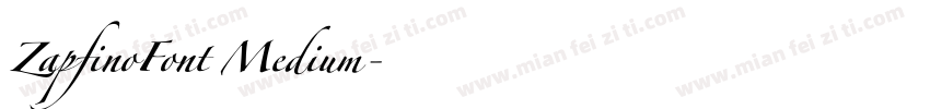 ZapfinoFont Medium字体转换
